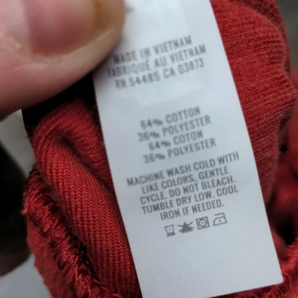 Aerie Groove On Rib Velour Flare Pants Orange Pull On Size Small - Picture 7 of 7